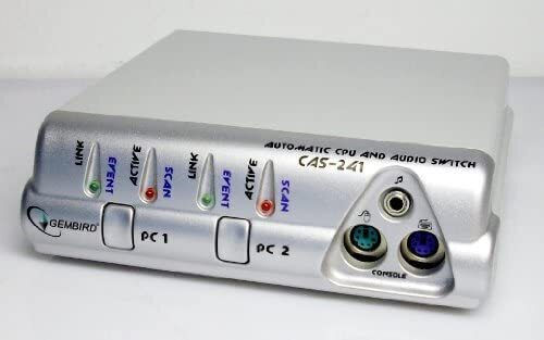 Gembird Automatic CPU switch w/audio support 2PCs