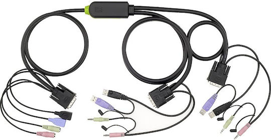 Level One 2-Port USB DVI KVM Switch with Audio