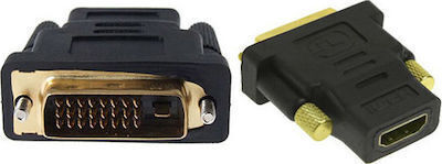 Powertech DVI-I / HDMI Männlich Zu DVI-I / HDMI Weiblich Konverter 1Stück CAB-H056