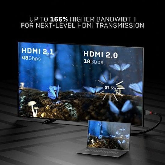 Lindy Anthra Line HDMI 1.4 High Speed 1080p 120Hz Cable HDMI Male - HDMI Male 2m Black