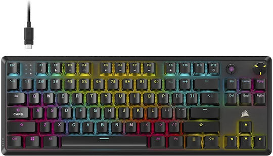 Corsair K70 Core TKL Gaming Mechanical Keyboard Tenkeyless with Corsair MLX Red switches and RGB lighting (English US)