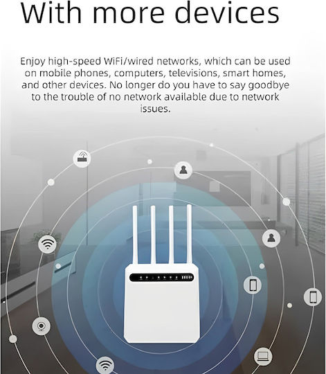 Andowl Q-A10 Безжичен 4G Wi-Fi 5 - Wi-Fi 5 с 4 Порта Ethernet