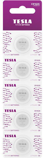 Tesla Batteries Batterien Lithium für Uhren CR1620 5Stück