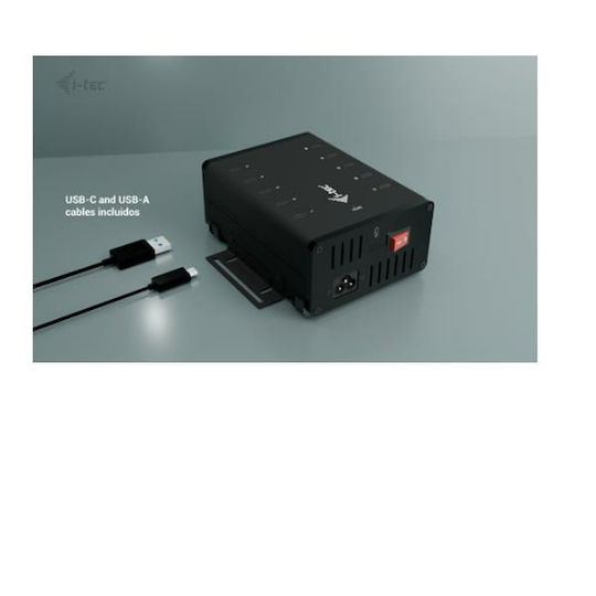 i-tec USB-C Docking Station με 4K PD Ethernet Μαύρο (CACHRGHUB10C)