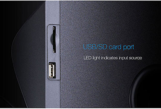 Fenda F380X Ασύρματα Ηχεία Υπολογιστή 2.1 με Bluetooth και Ισχύ 54W Μαύρα