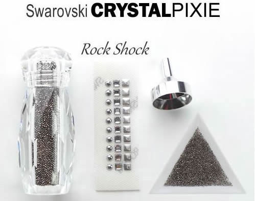 Swarovski Caviar pentru Unghii Gri 30buc