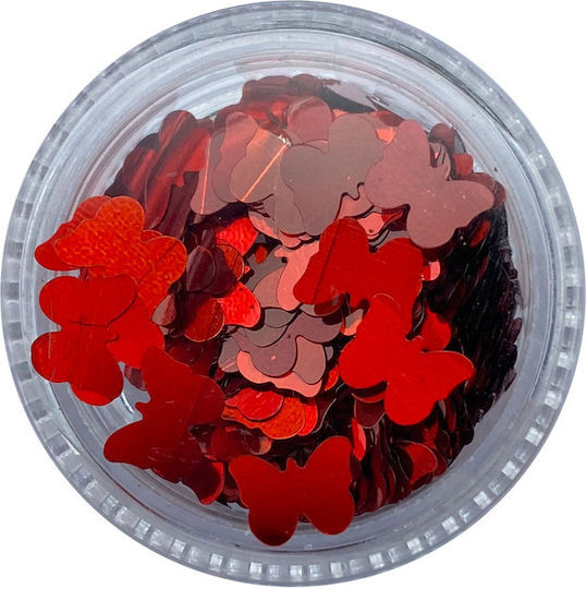 UpLac Butterflies Holo 15 Πούλιες για Νύχια σε Πορτοκαλί Χρώμα