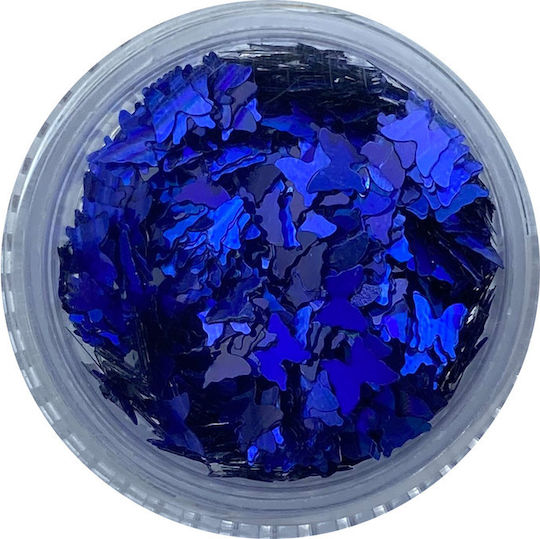UpLac Butterflies Holo 08 Πούλιες για Νύχια σε Μπλε Χρώμα