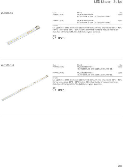 VK Lighting LED 45.3V 56τμχ 78000-716183