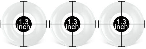 Clear Color Triple Cock Rings Kit 3.3 Cm