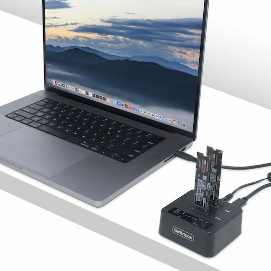 StarTech Dockingstation für 2 Festplatten SATA M.2 (2230)" / M.2 (2242)" / M.2 (2260)" / M.2 (2280)" mit USB-C Verbindung (M2-HDD-DUPLICATOR-N1)