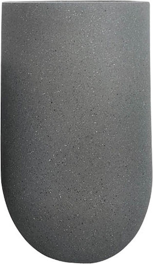 Marhome Übertopf Keramik Gray 26x26x45εκ. 06-00-21248-S