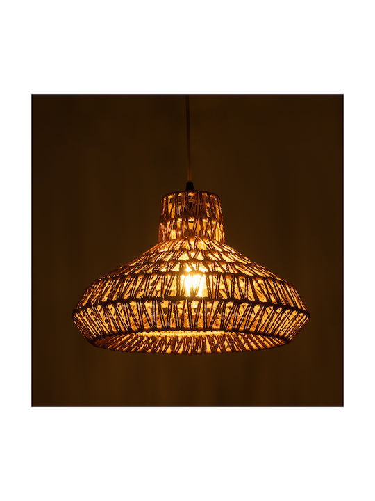 GloboStar Rayne Pendant Light Brown Boho with Rope for Socket E27 38x38x24cm