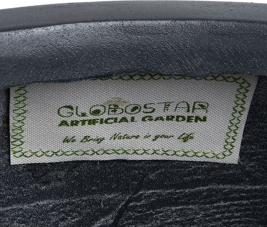 GloboStar Colombo Саксия Полиестер Черен 60x60x45εκ.