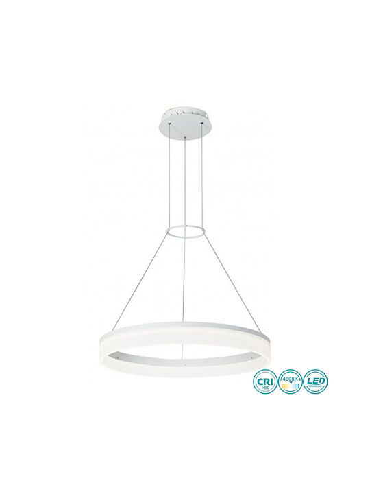 Fan Europe Saturn S80 Hängelampe Weiß 80cm.