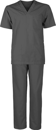 Be Unique M3 Unisex Pants & Blouse Set Gray