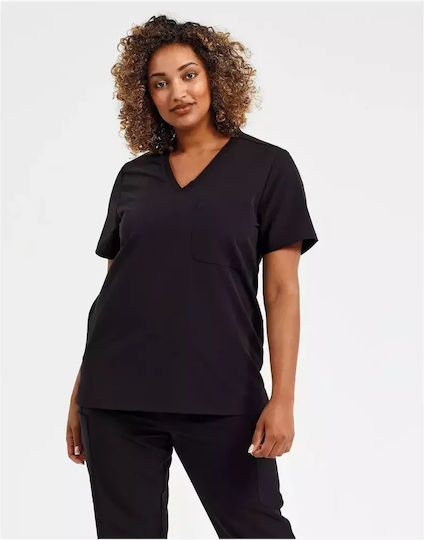 Premier Women's Black Medical Blouse
