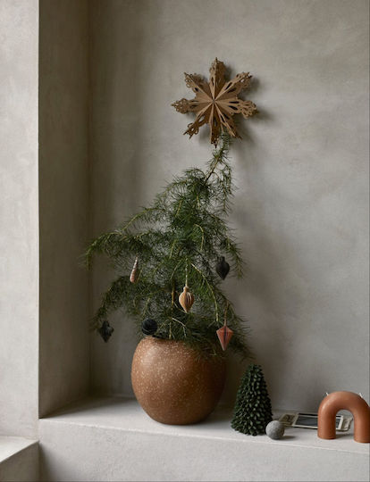 Broste Copenhagen Ghiveci Ceramică Maro