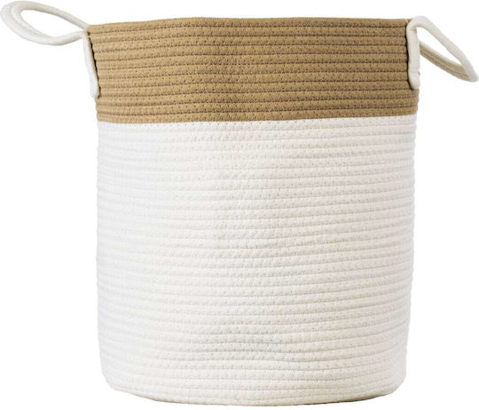 GloboStar Samothraki Planter Fabric Beige with Stand 35x35x40cm.