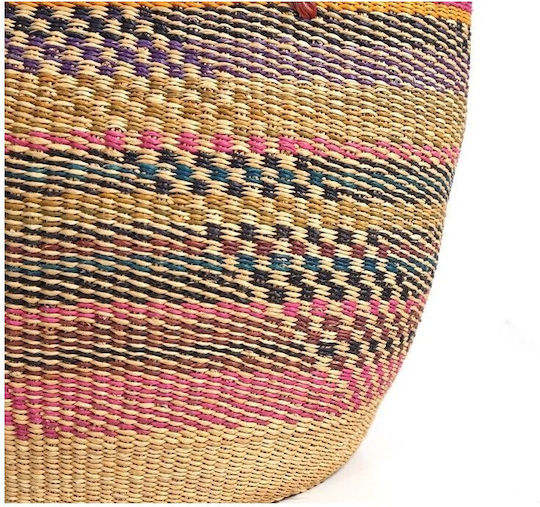 Soulworks Multicolour Wicker Decorative Basket 45x27x30cm
