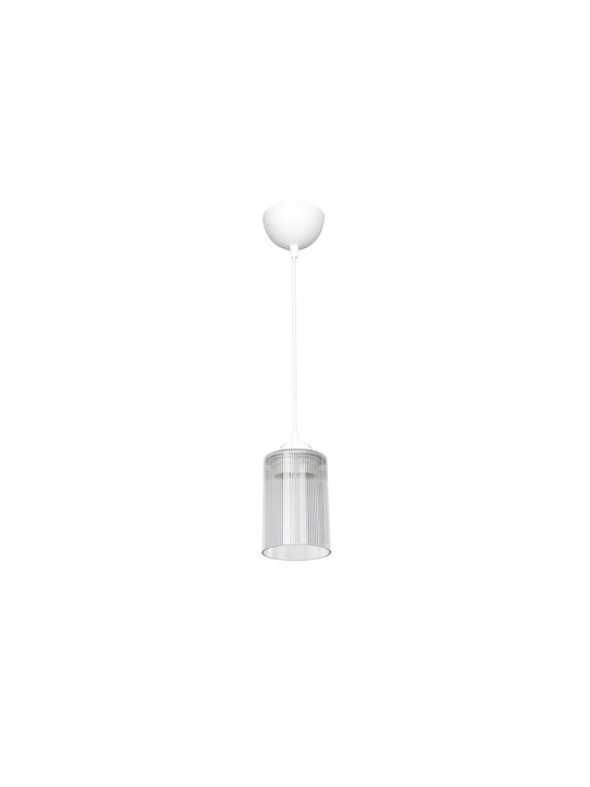 GloboStar Torus Pendant Light White Bell with Socket E27 10x10x77cm