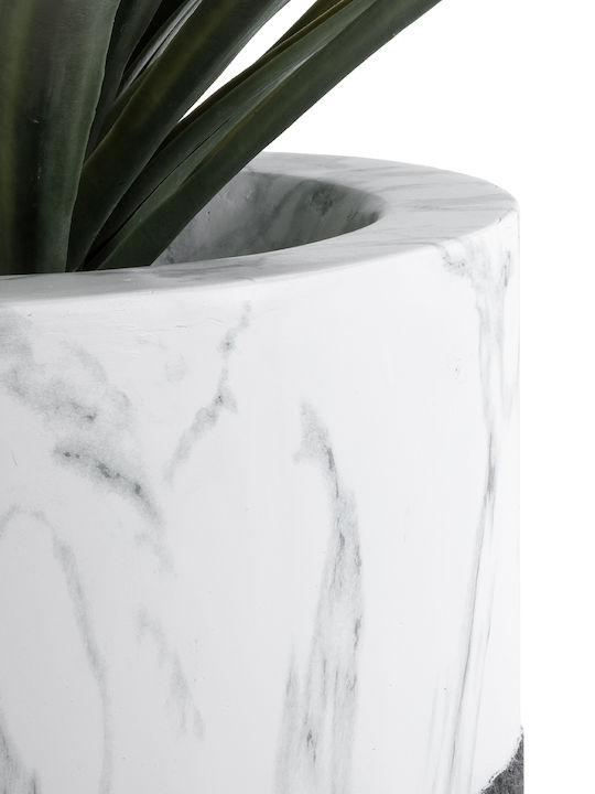 GloboStar Almudena Planter Polyester Black with Stand 36x36x60cm.