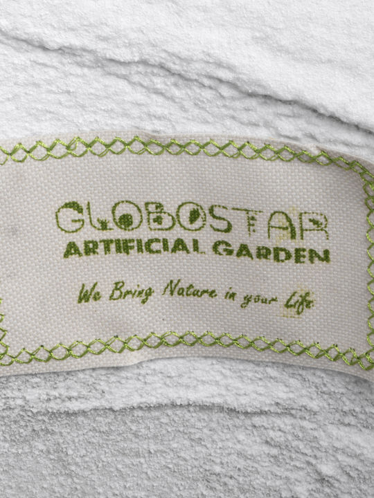 GloboStar PADOVA Planter Polyester White with Stand 46x46x67cm.