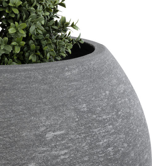 GloboStar Columbia Саксия Полиестер Сив Със стойка 60x60x51εκ.