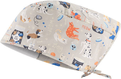 B-Well Unisex Σκουφάκι Χειρουργείου Πολύχρωμο Adriana Cat Dogs