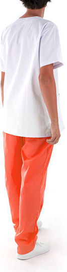 Men's Orange Medical Pants Cotton and Polyester