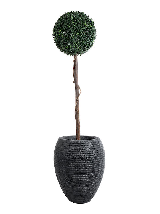 GloboStar Nashville Planter Polyester Black with Stand 40x40x50cm.