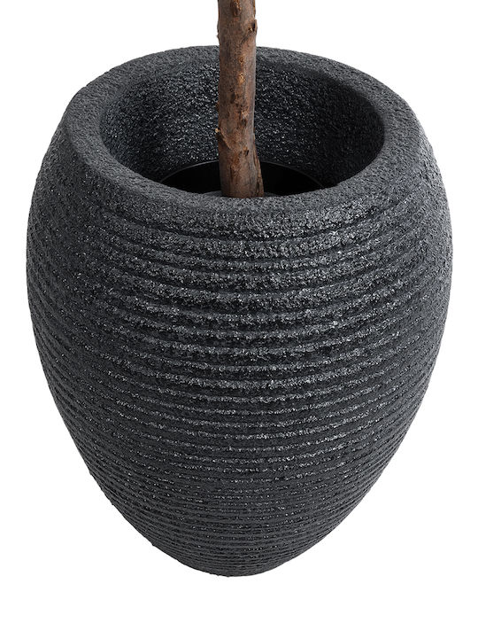 GloboStar Nashville Planter Polyester Black with Stand 40x40x50cm.