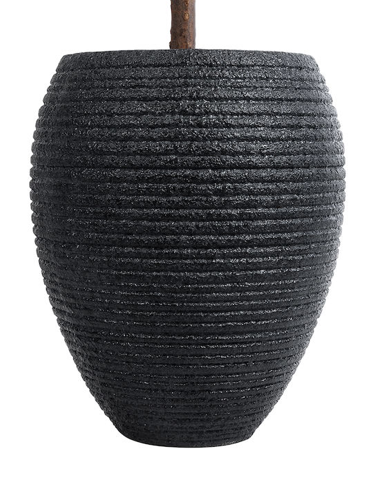 GloboStar Nashville Planter Polyester Black with Stand 40x40x50cm.