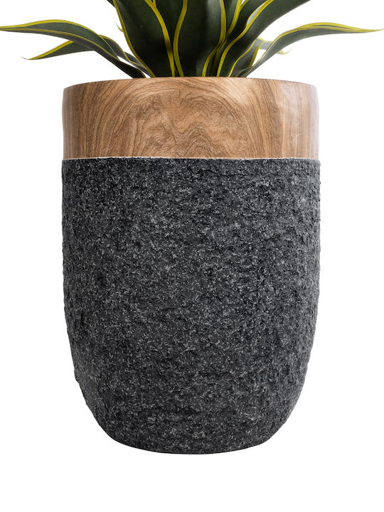 GloboStar Planter Polyester Black 39x39x52cm.