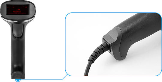 Netum Handheld Scanner Wired with 1D Barcode Reading Capability