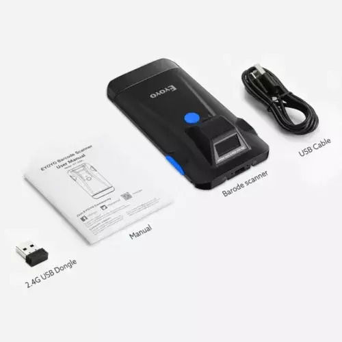 Eyoyo Eyoyo Handheld Scanner Wireless with 2D and QR Barcode Reading Capability