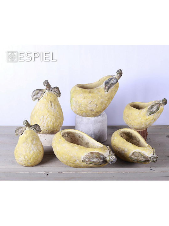 Espiel Planter Ceramic Yellow 29.5x15x12cm. Pear