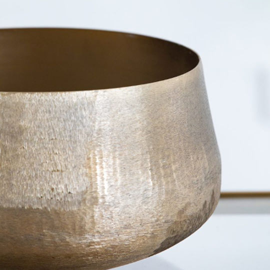 Artekko Planter Aluminum Gold 19.5x19.5x33cm.