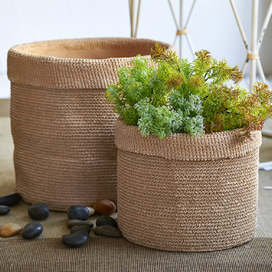 Artekko Übertopf Beton Beige 37x37x32εκ.