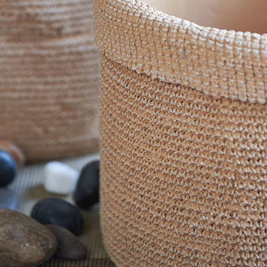 Artekko Übertopf Beton Beige 37x37x32εκ.