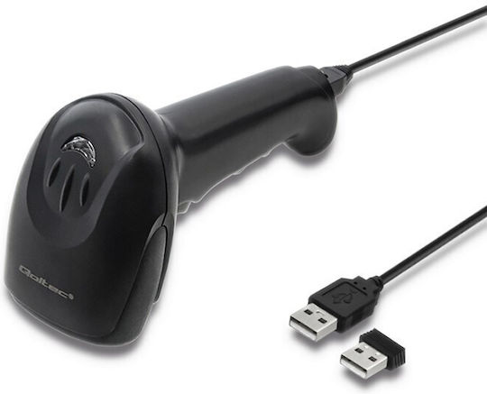 Qoltec Scanner portabil Wireless cu capacitate de citire a codurilor de bare 2D și QR
