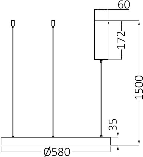 Braytron LED Κρεμαστό Φωτιστικό Χρυσό Braytron LED Κρεμαστό Φωτιστικό Χρυσό