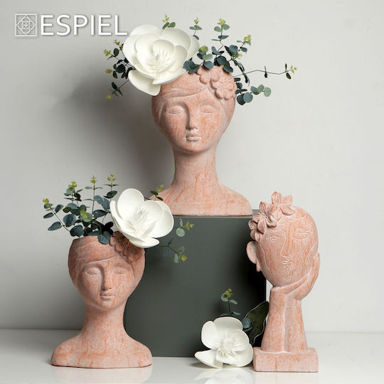 Espiel Planter Concrete Orange 30x30x47cm.