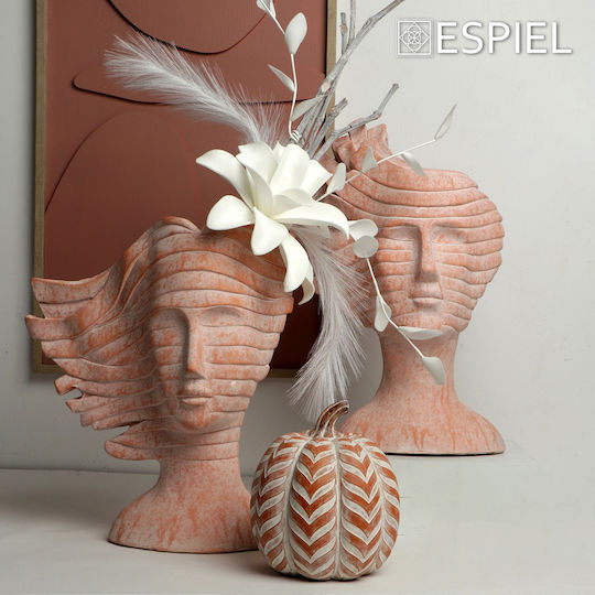 Espiel Planter Concrete Orange 30x30x47cm.