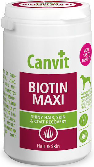 Canvit Biotin Maxi Ασβέστιο Σκύλου σε Δισκία 230gr για Δέρμα & Τρίχωμα