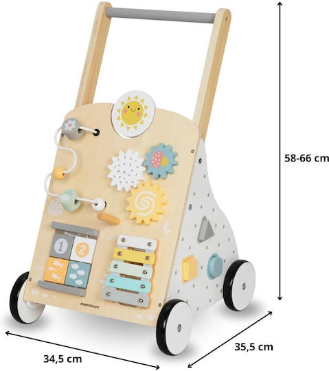 Holzlernläufer 8-in-1 Baby-Schiebespielbrett