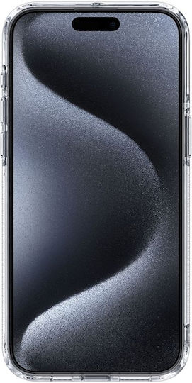 Caseology Capella Mag Kickstand Transparent Durable Hard Case Magsafe Kickstand Apple iPhone 15 Pro Clear White Acs06757