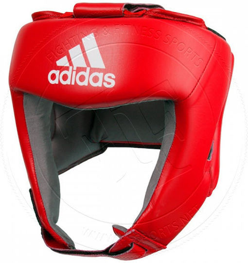 adidas Боксова каска за Възрастни Отворено лице Кожена Червена