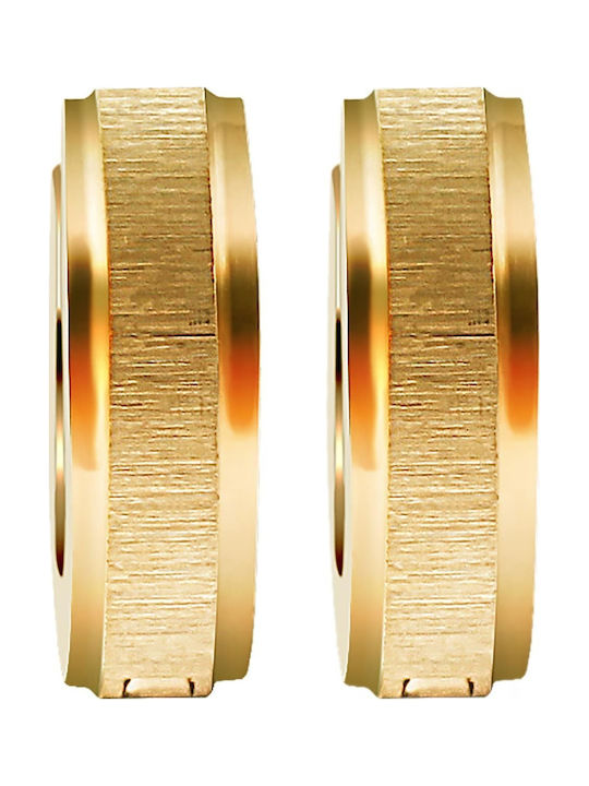 Akzent Earrings Hoops made of Steel Gold Plated