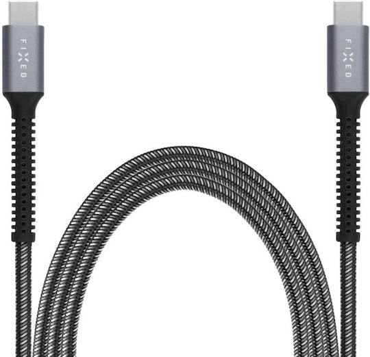 Fixed Плетен USB 2.0 Кабел USB-C Мъжки - USB-C 240W Захранване (PD) 1.2м